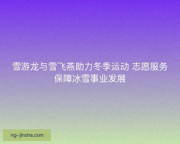 雪游龙与雪飞燕助力冬季运动 志愿服务保障冰雪事业发展